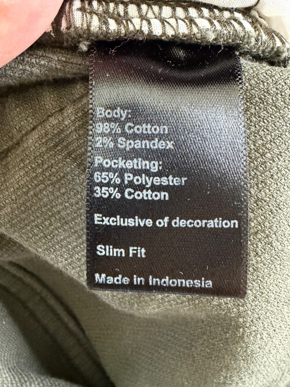 Flint and Tinder 365 Corduroy Pants Mens 32 Slim Fit Olive Green Stretch - Picture 7 of 11